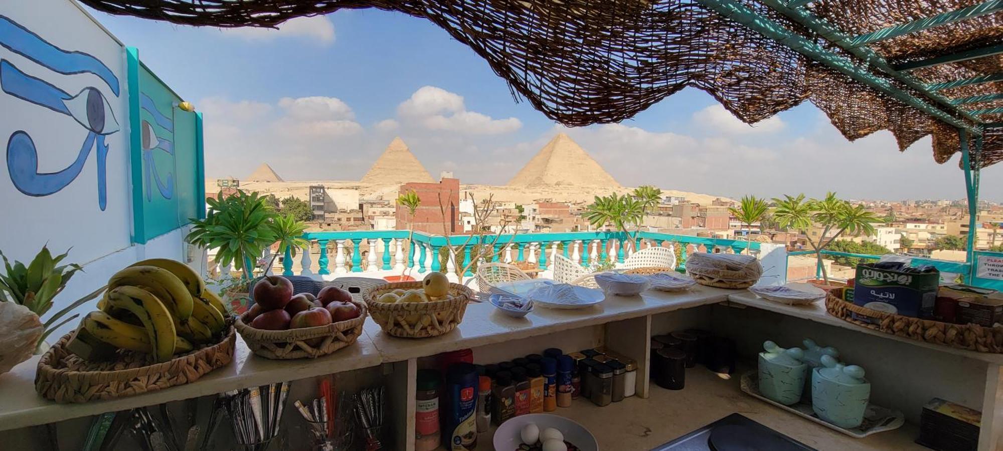Kafret el-Gabal Pyramids Temple Guest House מראה חיצוני תמונה