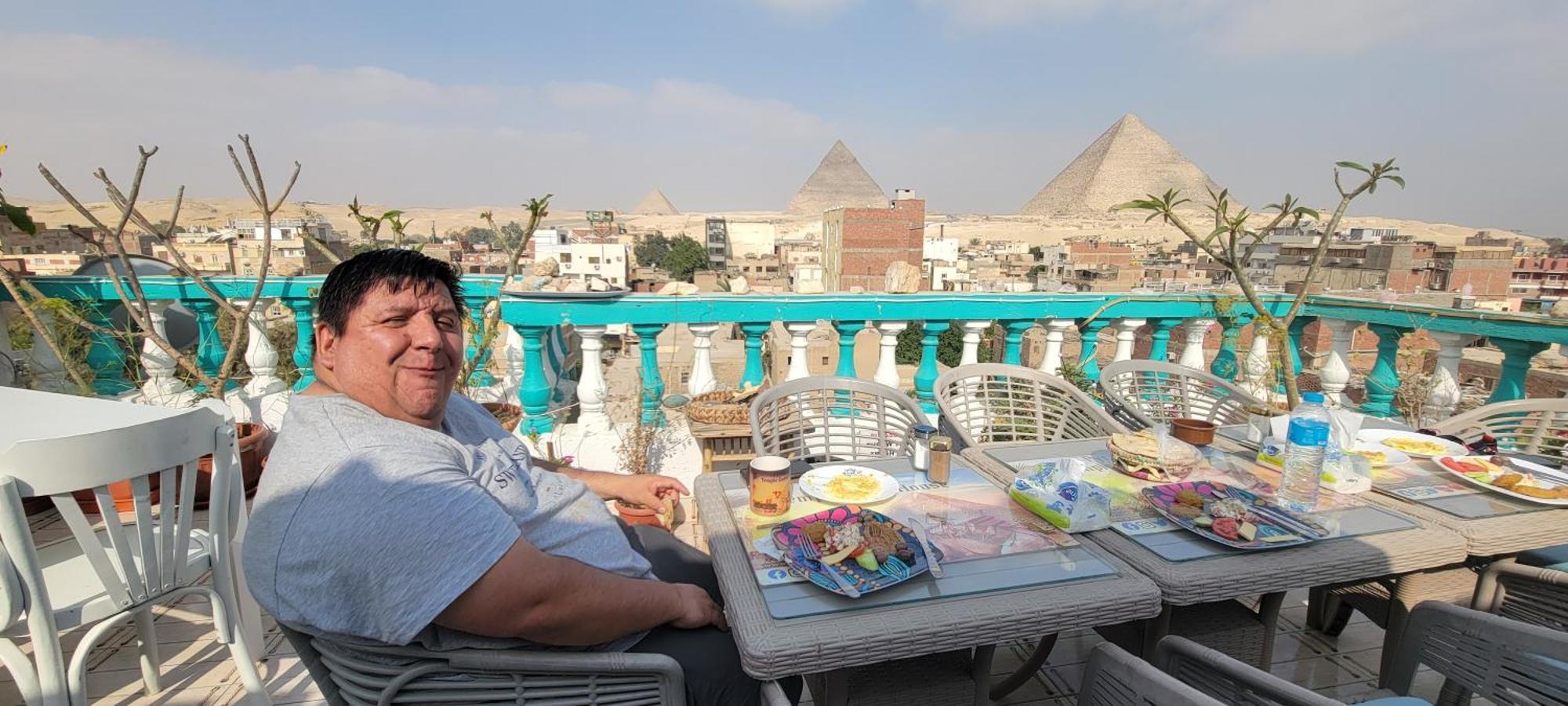 Kafret el-Gabal Pyramids Temple Guest House מראה חיצוני תמונה